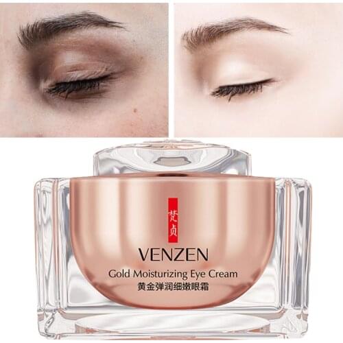 Gold Moisturizing Eye Cream Anti-aging Anti-puffiness Remove Eyebags Skin Care Fine Lines Dark Circles Eye Mask Anti Age 15ml
