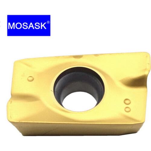 MOSASK 10pcs APMT1135PDER-XM ZP25 BAP300 Milling Cutter Stainless Steel Processing CNC Lathe End Mill Cermet Inserts