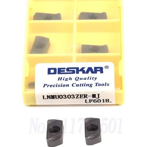 10pcs CNC Lathe Tool Milling Inserts LNMU0303ZER MJ LF6018 Carbide Blades,Milling Turning Tools For stainless steel processing