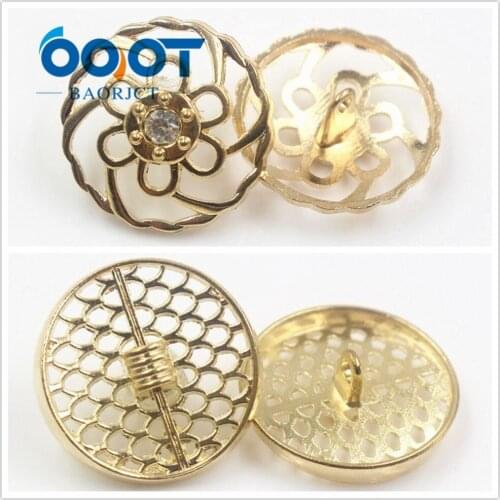 178123,10pcs/lots Hollow gold metal buttons DIY handmade sewing Suits Coats Shirts Uniforms Buttons