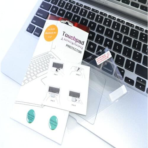 2pcs/lot For Mac Macbook Air Pro Retina 13 15 17 with touch bad Touch Pad With Retail Package Touchpad Protector Film