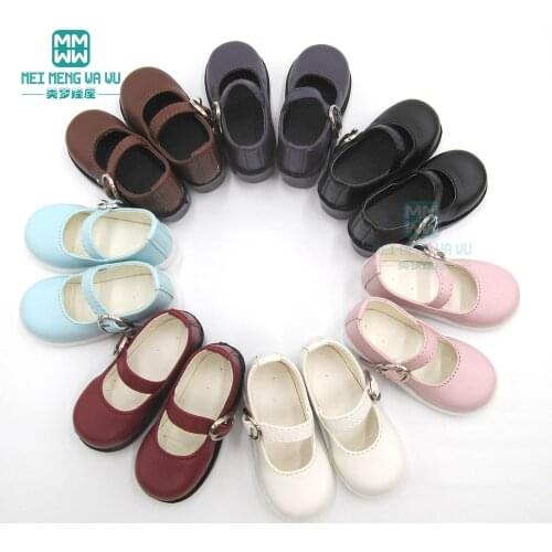 7.5*3.5cm mini doll shoes 1/3 BJD doll accessoreis SD10 SD13 pu high heel leather shoes