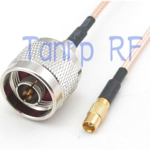 8in MCX female jack to N male plug RF adapter connector 20CM Pigtail coaxial jumper cable RG316 extension cord