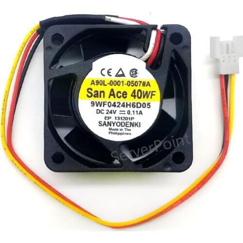 9WF0424H6D05 4020 DC 24V 0.11A 3-P axial cooling fan waterproof
