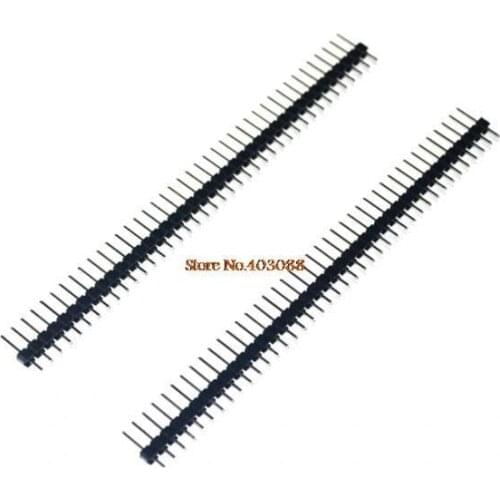 【AH ROBOT】10pcs 40 Pin 1x40 Single Row Male 2.54 Breakable Pin Header Connector Strip for