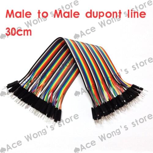 Free Shipping 400pcs dupont cable jumper wire dupont line male to male dupont line 30cm 1P diameter:2.54mm IN STOCK