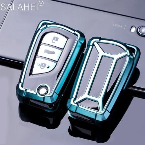 TPU Car Key Cover Case For Toyota Auris Corolla Avensis Verso Yaris Aygo Scion TC IM 2015 2016 Camry RAV4 Auto Key Protection