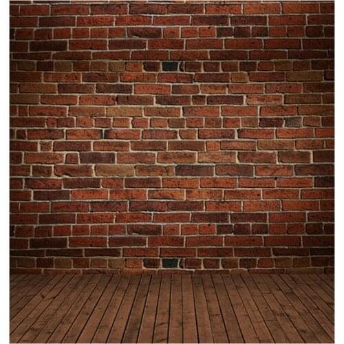 VinylBDS 5X7FT Red Brick Wall Photo Backdrop
