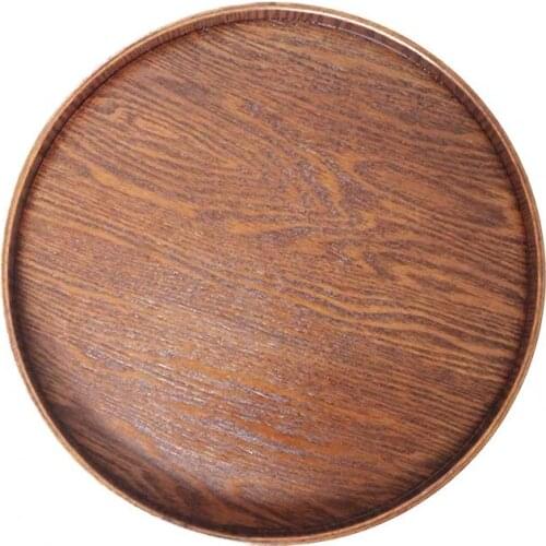 Round Wooden Tea Table Tray Coffee Snack Food Meals Japanese Tea Tray Serving Tray Rectangular Traditional Coffee Tray