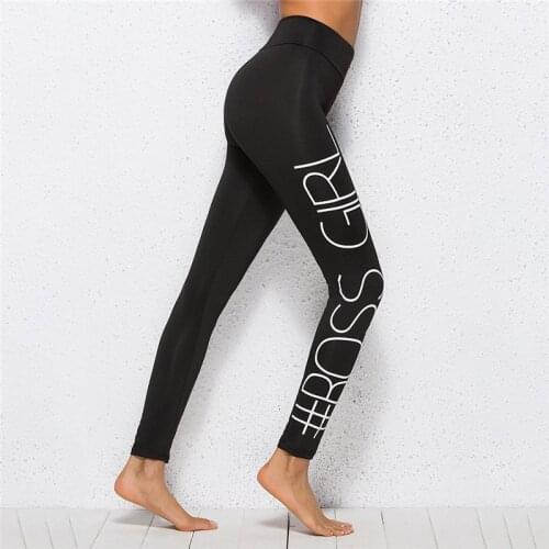 Brand Sexy Women Legging Letter Printing Fitness Leggins Fashion Slim Legins High Waist Leggings Woman Pants Seamless Workout