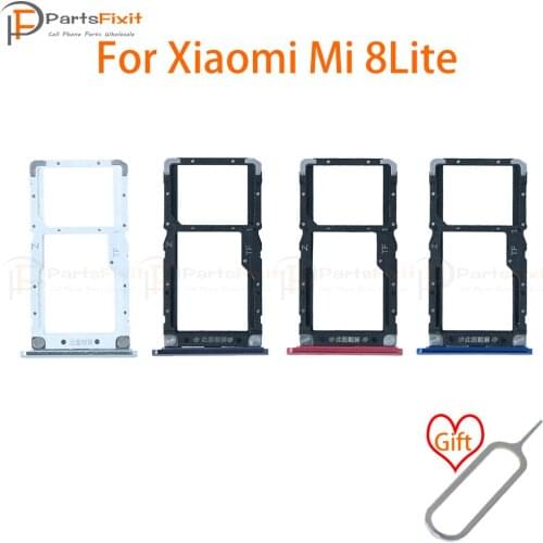SIM Card Tray for Mi 8 Lite SIM Card Slot Mi8Lite SIM Card Holder Card Adapter for Mi 8 Lite Replacement with free Eject Pin