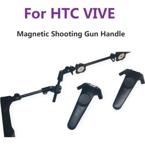 Magnetic VR Game Shooting Gun Bracket for HTC VIVE VR Headset Accessories Double Handle VR Controller Adjustable Bracket Holder
