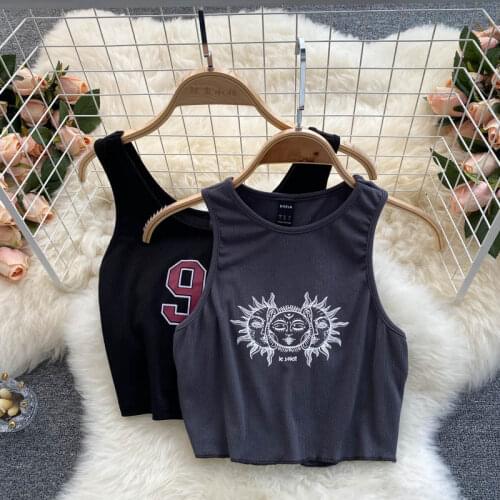 SINGREINY Women Korean Tank Tops Fashion Sexy Sleeveless Slim Y2K Tops 2021 New Summer Off Shoulder Streetwear Short Crop Tops