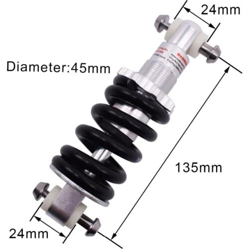 MTB Mountain Bike Metal Rear Suspension Bumper Spring Shock Absorber Bicycle Parts Rear Shock 100/125/135/150mm 1000LBS BZR002