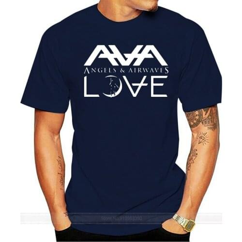 Angels & Airwaves Love AVA Mens Black Tops Tee T Shirt T-Shirt Full-figured