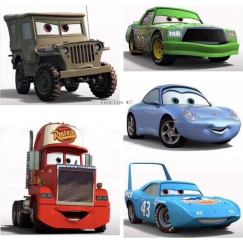 Disney Lightning McQueen Cars 5D DIY Diamond Painting Cross Stitch Kits Full Square/Round Diamond Embroidery Mosaic Home Decor