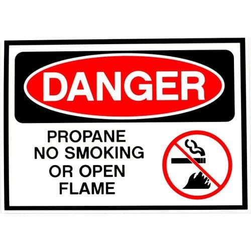 Do Not Smoke Open Flame Dangerous Car Stickers Pvc Fashion Auto Windows Heat-resistant Waterproof Exquisite Decal Decorate