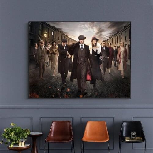 Moive Posters of Peaky Blinders Canvas Art Paintings On the Wall Art Pictures Peaky Blinders Canvas Prints Home Decor Cuadros
