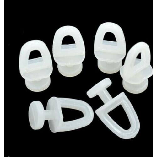 20pcs/set Plastic Curtain Wheel Rail Straight Curved Curtains Track Hook Rollers Ring Decora Slider Hardware Hanging Access B9V6