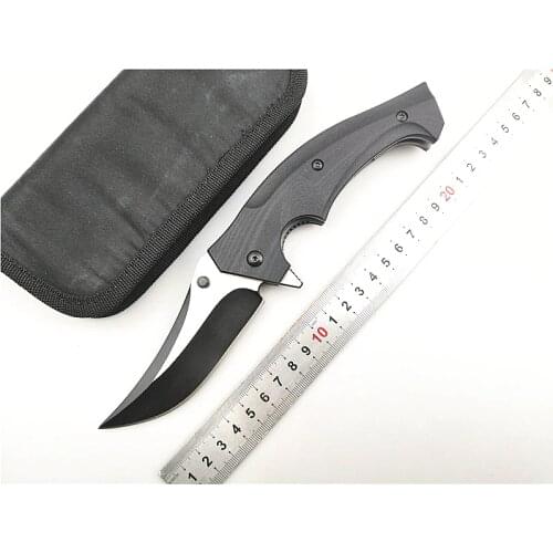 KESIWO KH03 folding knife D2 blade G10 Handle ball bearing tactical pocket knife utility camping outdoor hunting fishing knife