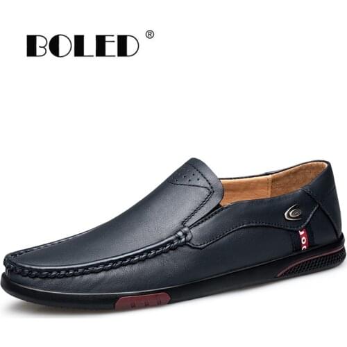 Comfort Casual Men Shoes Natural Leather Men Loafers Moccasins Breathable Shoes Men Slip On Flats Shoes Zapatos Hombre
