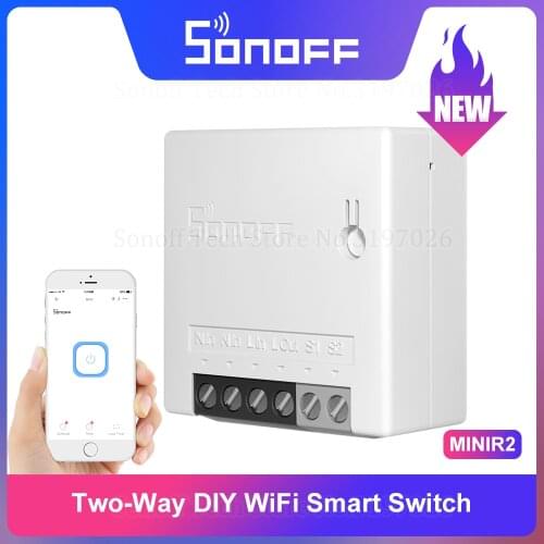 Itead Sonoff MINI R2 Upgrade Two-way WiFi Smart Switch Small Body Remote Control via eWeLink APP Support Alexa Google Home IFTTT