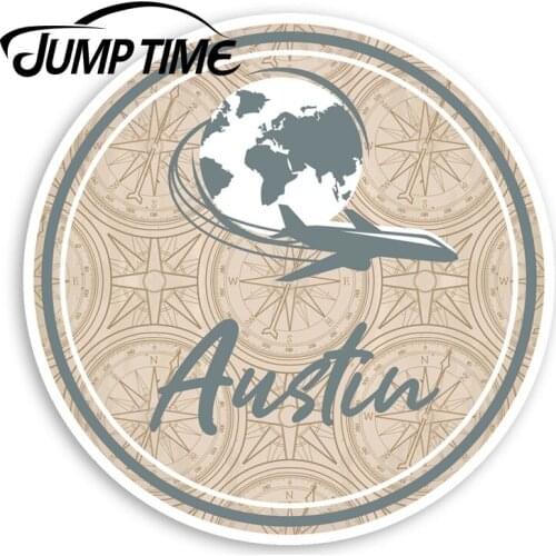 Jump Time Austin Texas Vinyl Stickers America Sticker Laptop Luggage Decal Truck Window Car Wrap Car Accessories