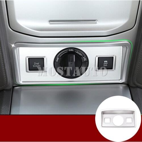 For Toyota Land Cruiser Prado FJ150 Inner Console Drive Mode Terrain Button Cover 2018-2019 1pcs Car Accessories Interior