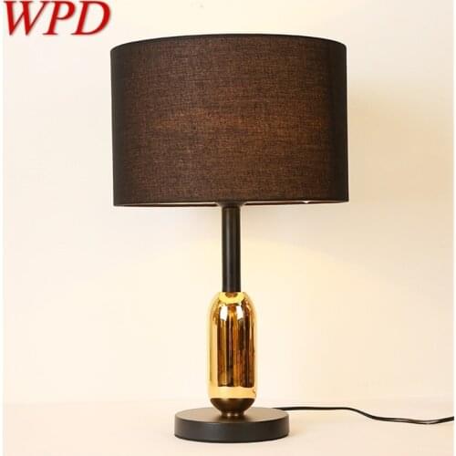 WPD Table Lights Contemporary Simple Design LED Fabric Desk Lamps Decorative For Home