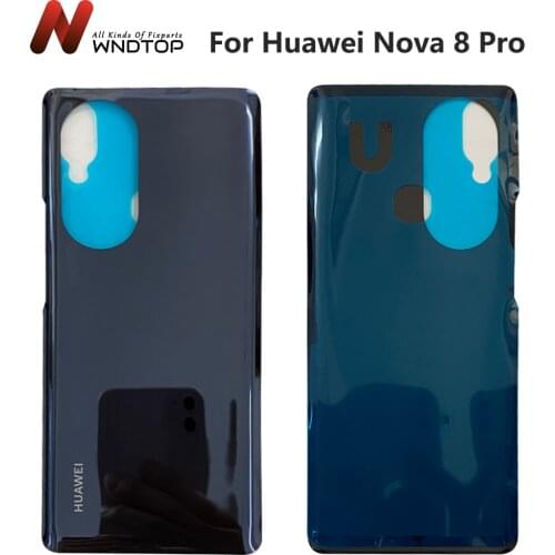 Back Battery Cover For Huawei Nova 8 Pro 5G Back Cover Glass Repair Parts For Huawei Nova 8 Back Cover