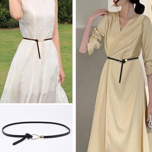 Leather Belts for Women Belt Gold Pin Female Belts Black Brown Leisure Belts for Lady Party Culb Dress