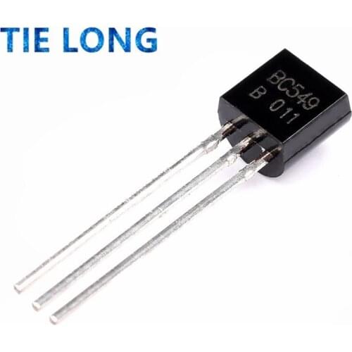 100PCS BC549B TO-92 BC549 TO92 549B 0.1A 30V Transistor New Original 1 order