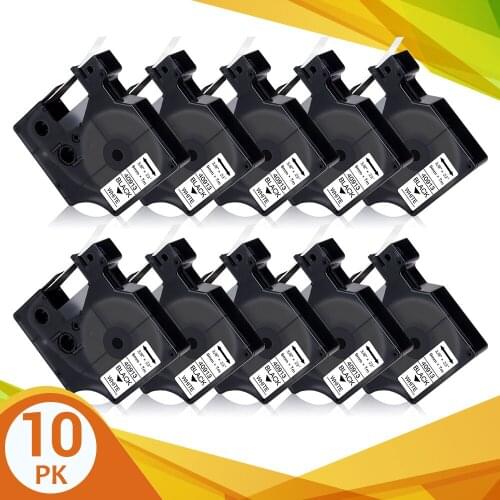 10PK 9mm 40913 Tape For DYMO D1 Tape 40910 40913 40916 40917 40918 40919 Label Tape For DYMO Label Maker LabelManager 160 280