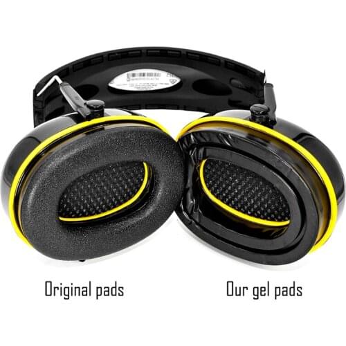 2pcs Silicone Gel Ear Pads Cushion Headphone Cover Headset Earmuffs Replacement for WorkTunes Hearing Protector