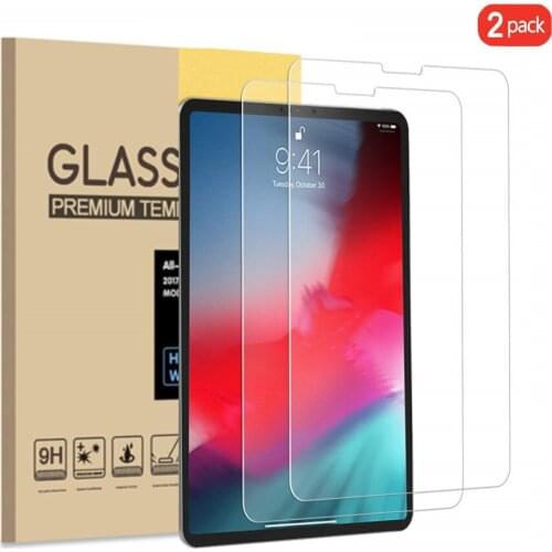 2 Pieces a Pack For Apple ipad pro 12.9 2018 Tempered Glass Screen Protector 9H Hardness Scratch Resist for ipad pro 12.9 2018
