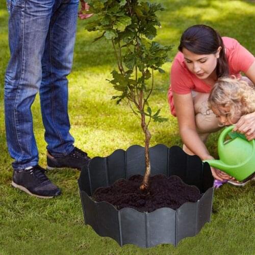 20Pcs Garden Fence Landscape Edging Kit Plastic Garden Edge Decoration Durable Free-combination Gardening Supplies