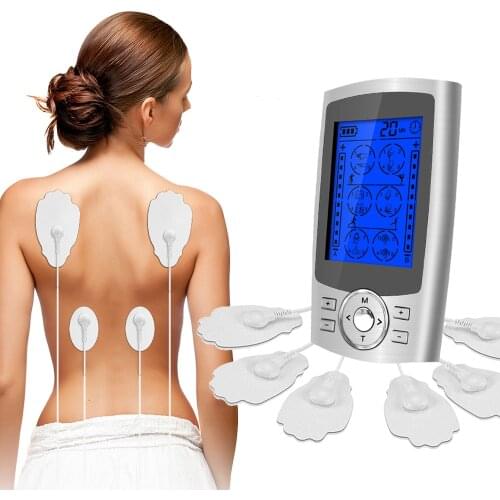 24Modes EMS Electroestimulador Electrodes Pads Compex Shock Waves Physiotherapy Tens Machine Pulse Acupuncture Massager For Body