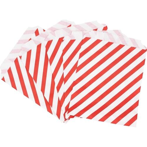 5-50pcs Fine kraft paper bag gift wedding candy recyclable takeaway baking bag environmentally friendly dry packaging paper bag