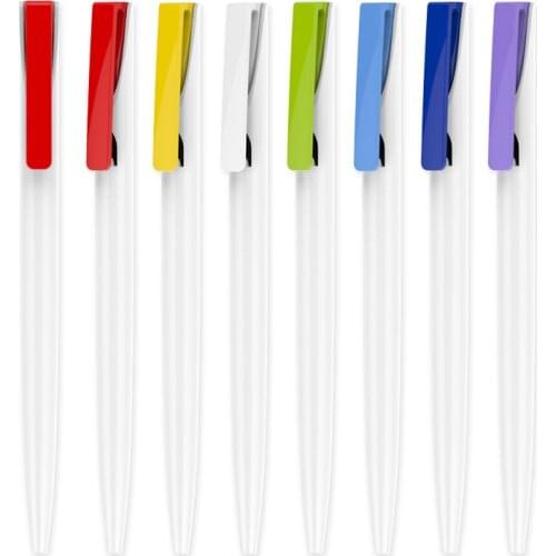 500 pcs/lot New white personalized logo pen for promotional items