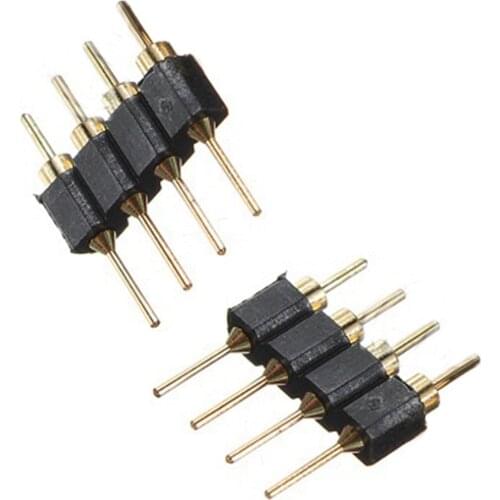 5X RGB 3528 5050 LED STRIP LED ADAPTER DC BOLT CONNECTORS TRANSFORMER 4 Pin Connector