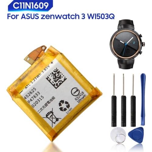 Original Replacement Battery For ASUS Zenwatch 3 WI503Q C11N1609 Genuine Watch Battery 340mAh
