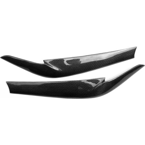 Car Accessories For BMW 5 Series G30 G38 Carbon Fiber Eyebrow Glossy Finish Eyelid Fibre Bumper Trim Tuning Kit Drift Set