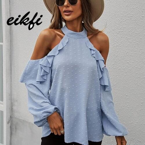 EIKFI Off Shoulder Blouses