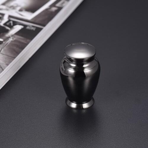 Stainless Steel Cremation Jewelry For Ashes Silver/Black/Gun/Blue Color Ashes Urn Keepsake Locket For Human Dog Cat Free Engrave