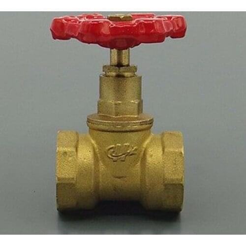 Brass shut off valve 1" BSP Equal Female Thread water