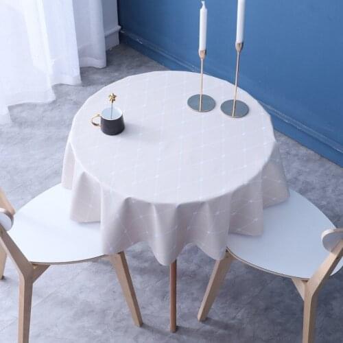 Small Round Tablecloth Geometric Pattern Coffee Table Cover Nordic Home Decoration Wedding Table Accessories mesa comedor T442