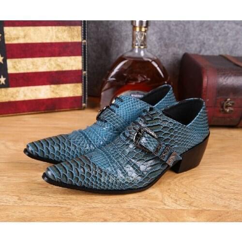 Black brown mens classic shoes spiked loafers european mens dress shoes genuine leather zapatillas hombre formal shoes men