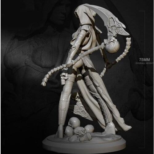 H75mm 1/24 Resin Soldier White Mold Model Kits Figure DIY Toy Self-assembled Mold Best Gifts For Boy Child Love Toys