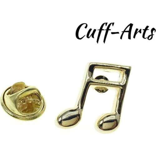 Lapel Pin Badges Gold Quaver Music Note Lapel Pin Badge Fashion Brooches Novelty Pin Jewelry By Cuffarts P10415