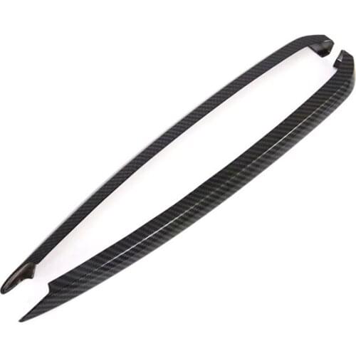 Fit for Mazda 2020 Atenza front fog lamp decoration light strip, front face decoration modification carbon fiber fog lamp